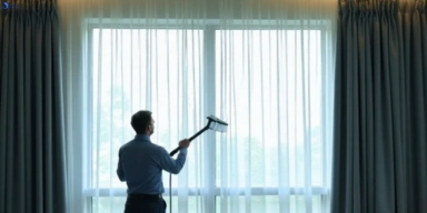 Commercial drapes cleaning service nudgee-beach hotels offices
